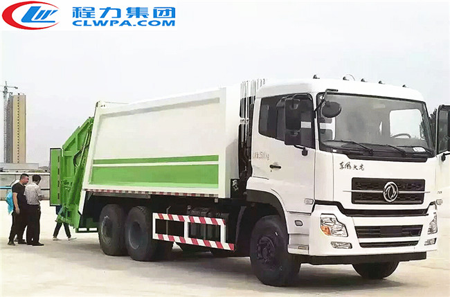 國五東風天龍后雙橋壓縮式垃圾車