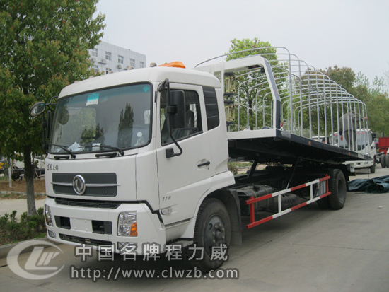 東風天錦一拖二平板清障車 東風天錦一拖二平板清障車