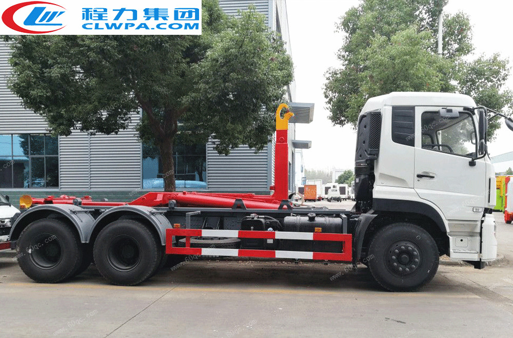 國(guó)五東風(fēng)天龍后雙橋車(chē)廂可卸式垃圾車(chē) 國(guó)五東風(fēng)天龍后雙橋車(chē)廂可卸式垃圾車(chē)